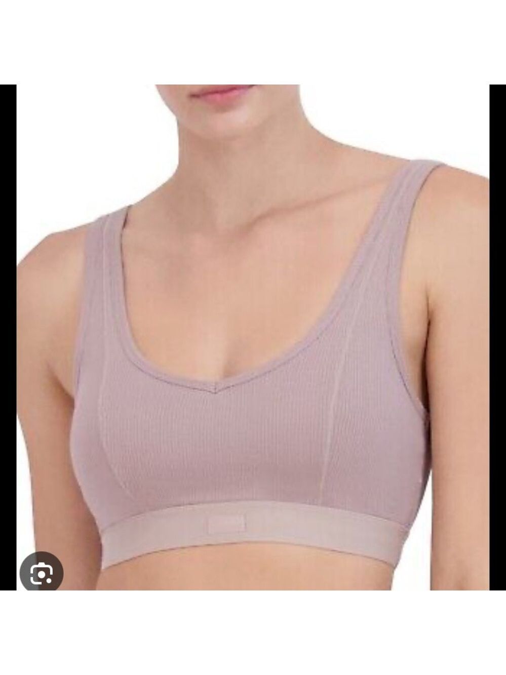 Steve Madden Lavender Ribbed Bralette Size Small